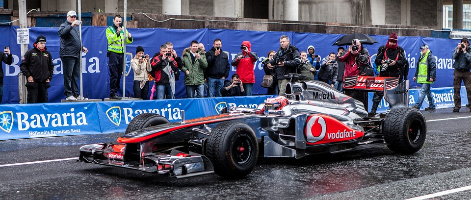 Formule 1 sous la pluie