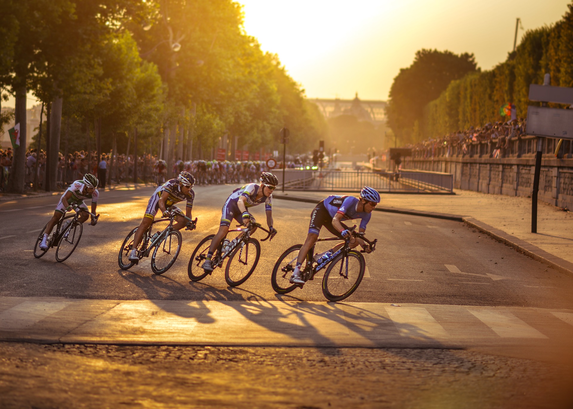 Course de cyclisme à Paris