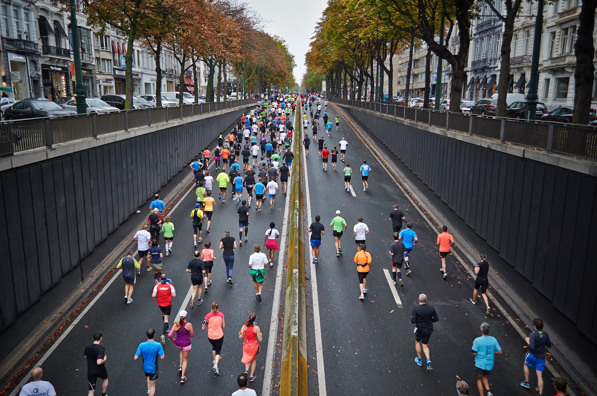 Marathon dans les rues de Paris